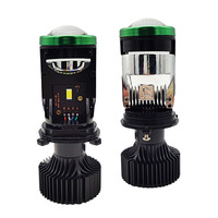 BBROY - Lupa con Proyector LED Y7 Mini, Faros Delanteros LED de 120 W y 22000 lm, Bombillas LED H4 Canbus