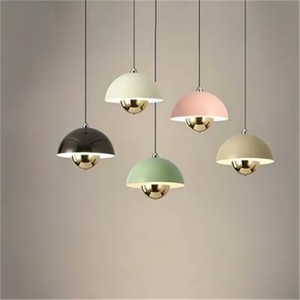 Suspension de chevet en forme de bourgeon de fleur danoise, petite lampe suspendue moderne et simple, réglable en hauteur et à intensité variable pour salle à manger et bar - Product Image 1