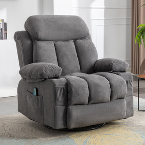 Sofá Reclinable Motorizado de Cine en Casa con Cuero Napa, Calefacción, Masaje Vibratorio de 8 Puntos y Control Remoto - Product Image 2