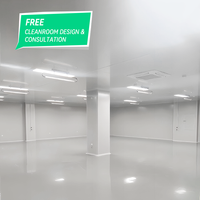 Système d'assemblage pour salle blanche HVAC ISO 8 Modular Bio- Air Systems Ahu Équipement de nettoyage d'air sans poussière Salle blanche dans les hôpitaux
