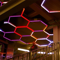 Moderne De Luxe 12v Led Hexagone Lumière Télécommande RVB Led Barre Lumineuse