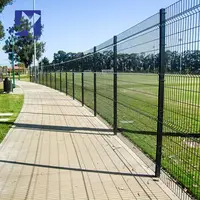 Ucuz bahçe çit panelleri ile yüksek kaliteli çit paneli popüler toz kaplı türlü direği 3D kaynaklı çit paneli