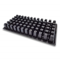 Plateau de semis multi-cellules en plastique pour jardin domestique, serre, herbes et fleurs – Plateau de germination et de culture