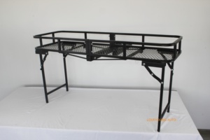 <span class=keywords><strong>Porte</strong></span>-bagages arrière de voiture pliable universel adapté au camping Panier de transport pliable en acier avec attelage - Product Image 6