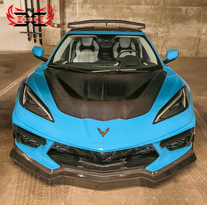 Capot en fibre de carbone pour Chevrolet <span class=keywords><strong>Corvette</strong></span> C8 ST Style accessoires de voiture capot moteur en carbone - Product Image 2