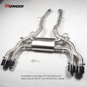 Rongdi Hot Sales Valved Axle <b>Back</b> Exhaust for BMW X3M X4M F97 F98 3.0T Performance Stainless Steel Pipe Valvetronic Exhaust - Product Image 1