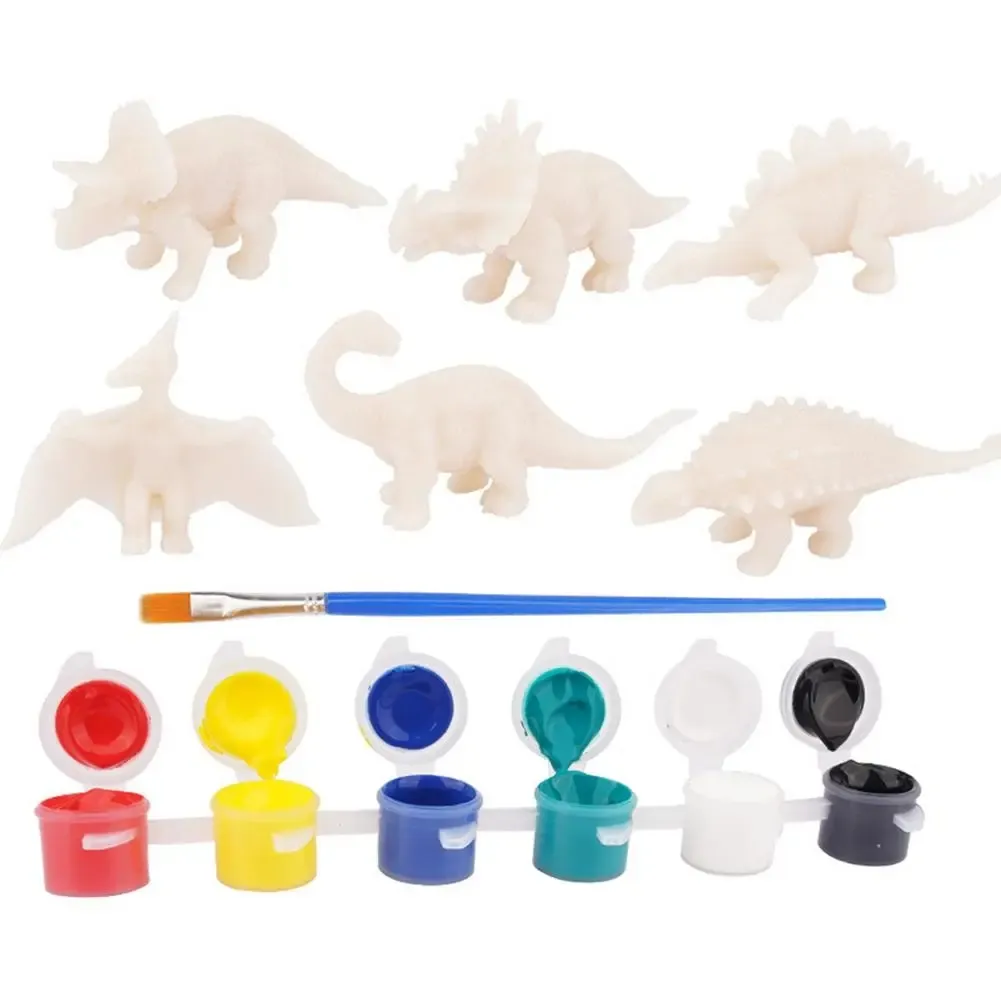 DIY 색칠 3D 그림 미니 동물 공룡 익룡 스테고사우루스 안킬로사우루스 모델 그리기 낙서 어린이 어린이 장난감