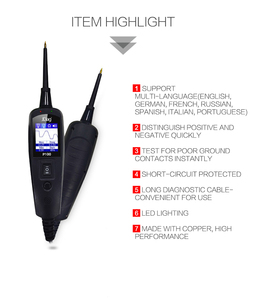 Outil de diagnostic automobile AutoP100 Testeur de circuit Sonde de puissance 12V 24V - Product Image 3
