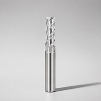 Fraise à queue CNC à 4 dents, en carbure de tungstène massif, avec refroidissement interne, OEM pour l'acier inoxydable