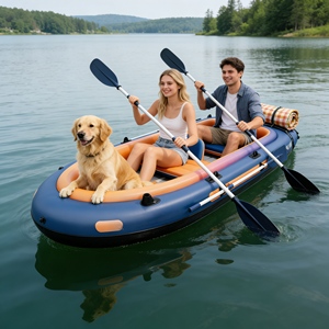 Catamarán Inflable en Oferta, Kayak <span class=keywords><strong>a</strong></span> Pedal de Alta Velocidad para Deportes Acuáticos en Aguas Abiertas, Paseos Costeros y Fiestas - Product Image 1