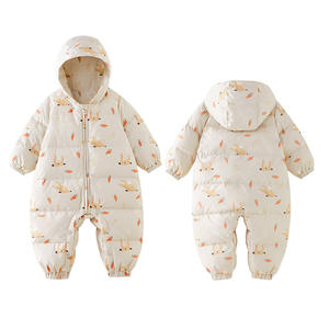 Doudoune bébé en duvet cristallin d'octobre, combinaison d'hiver en duvet de canard blanc, chaude et imperméable, unisexe - Product Image 2