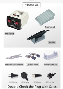 Micromotore Elettrico Dentale 2066A STRONG 204, Strumento per Unghie, 35000 RPM, Manipolo 102L, Lucidatrice per Protesi con Pedale - Product Image 5