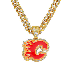 2026 <b>Hot</b> Selling Innovative Simple <b>Red</b> Artistic Letter C Pendant Necklace Hiphop Style Men's Necklaces Fashion Jewelry Wholesale - Product Image 6