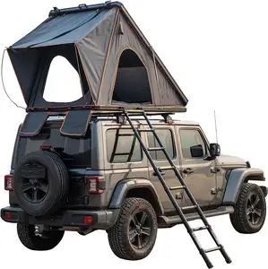 Aluminium Hard Shell Driehoek Dak Toptenten Buiten Camping Dak Tent Of Auto En Pick-Up