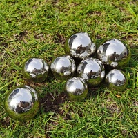 Sphère creuse en acier inoxydable et métal de taille assortie pour boules de décoration