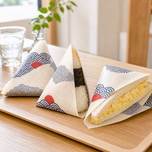 Feuilles de papier d'emballage résistantes à l'huile pour rouleaux de sushi, tempura, en-cas japonais et restaurants - Product Image 1