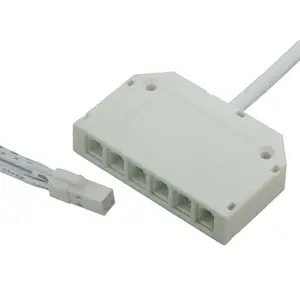 Fongkit LV780 LED faixa de luz para gabinete RGB smd 5050 cabo conector divisor 6 fach distribuidor para controlador CCT