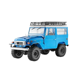 Land Cruiser FJ40 1:10 Scale 2.4G 4WD Yellow LED Lights Offroad RC Crawler Expert Truck 10 Channels 80M Range <b>Remote</b> <b>Controller</b> - Product Image 1