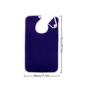 Bavoirs personnalisés réutilisables en polyester pour adultes, hommes, femmes, personnes âgées, personnes handicapées, maisons de retraite, protections de vêtements pour la restauration, tabliers - Product Image 5