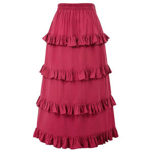 custom Length Adjustable high waist <b>skirt</b> Gothic Comfy <b>Elastic</b> Waist women's pleated <b>skirt</b> High-Low Punk <b>skirt</b> for women long - Product Image 6