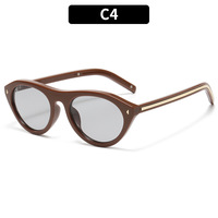 Kacamata Hitam Fashion Mi Ding Cat's Eye Full Frame 2026 Gaya Eropa Amerika Terbaru, Perlindungan UV400 Kelas Atas, Kacamata Trendi