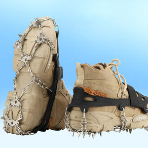 Couvre-chaussures antidérapants en silicone à 24 dents pour la randonnée hivernale et la pêche sur glace, résistants à l'usure et épaissis (OEM) - Product Image 2