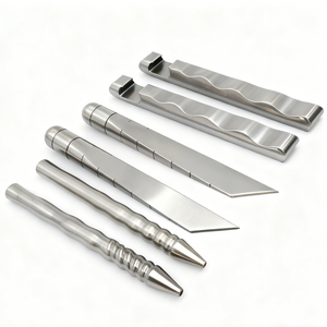 Ouvre-bouteille en acier inoxydable usiné CNC personnalisé - Processus de brochage, surfaces brossées/polies/plaquées, motif ondulé, PAS de MOQ - Product Image 1