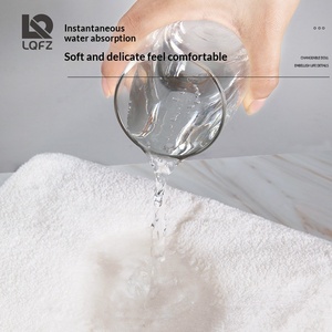 <span class=keywords><strong>Serviette</strong></span> de Bain en Polaire Corail Blanche Unie à Motif Uni, Taille Adulte, Ultra Absorbante pour Hôtels, Salons de Beauté, Hammams et Salles de Bain - Product Image 3