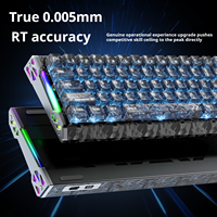 Clavier de jeu programmable Attack Shark R68HE en fibre de carbone avec rétroéclairage RGB, USB Type-C, taux de polling de 8000 Hz, aluminium CNC, effet Hall