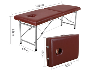 เตียงสักพับได้แบบพกพา ปรับระดับความสูงได้ โครงโลหะ มีหลายสีให้เลือก - Product Image 1