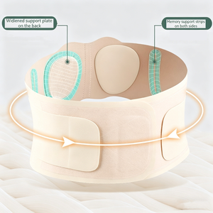 Ceinture de soutien lombaire respirante à double compression réglable pour le travail au bureau et la récupération des blessures dorsales - Product Image 2
