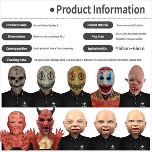 Máscara de Terror Zombie Ghost Face - Serie de Accesorios para Disfraces de Halloween, Fiestas y Eventos Transfronterizos - Product Image 3