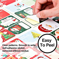 Étiquettes de Noël, étiquettes nominatives de Noël, autocollants décoratifs pour cadeaux, étiquettes pour boîtes cadeaux