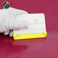 CLEZE 10 pièces/boîte Tampons de polissage doux en microfibre à rayures pour l'installation de film teinté et de vinyle