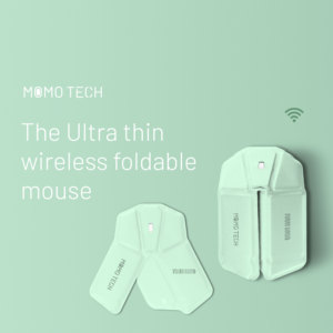 เมาส์ไร้สายพับได้ MOMO TECH รุ่นบางเฉียบ อุปกรณ์เสริมคอมพิวเตอร์ดิจิทัลแบบพกพา สำหรับการเดินทาง ของขวัญธุรกิจ - Product Image 2
