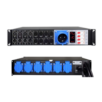 CrazyDance Distribuidor de Energía para Subwoofer de 4+8 Líneas, Rack Metálico Impermeable para Exteriores, Fuente de Alimentación para Altavoces de Audio de 1kW, Audio de Alta Resolución