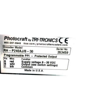 NOUVEAU PHOTOCRAFT RH-P240AJ/8-30 MW-1-B ENCODEUR À DOUBLE ROUE MW1B RHP240AJ830 MW1-0 - Product Image 4