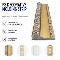Ligne de production de panneaux muraux 3D dorés, moulures de plafond et de coin multicolores en PS pour la décoration intérieure