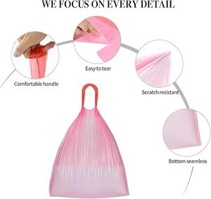 Huamaohengchun3Rolls Drawstring Small Trash Bags,4 Gallon Thicken Drawstring Small Garbage Bags for <b>Kitchen</b>,Bathroom,Home,Office - Product Image 6