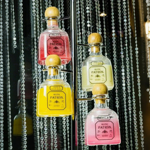 375ml Plastique <span class=keywords><strong>Patron</strong></span> <span class=keywords><strong>Tequila</strong></span> Bouteille Or Acier Inoxydable Stand Bar Tour Accessoire pour Stock Arbre Drinkware Accessoires - Product Image 6