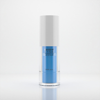 Flacons de sérum rechargeables en PETG PCR ECOZEN de forme cylindrique de 20 ml, 30 ml, 50 ml, 80 ml, personnalisés et colorés, flacon pompe sans air ZKF