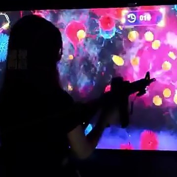 Multi persons gun shooting fast responds Wall Interactive Games interactive projection system with 6themes for kids adults