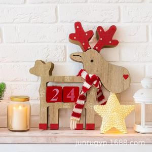 Junru Reindeer <b>Calendar</b> 2025 Day View Christmas Decoration Desk Ornament Holiday Countdown Perpetual <b>Calendar</b> - Product Image 4