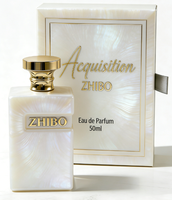 Flacon de parfum en verre haut de gamme de 100 ml avec design givré, vide et logo personnalisable