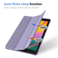 Étui de protection complet intelligent pour tablette Samsung Tab A 8.0 SM-T290 8 pouces, avec support magnétique pliable et dos en TPU
