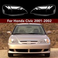 Coque transparente avant pour phare et boîtier de phare pour Honda Civic 2001-2002