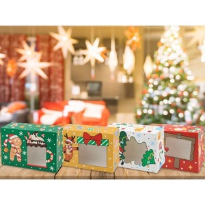 <b>Christmas</b> Cookie <b>Boxes</b> with Window Printed Treat <b>Boxes</b> for Holiday <b>Gift</b> Giving - Product Image 3