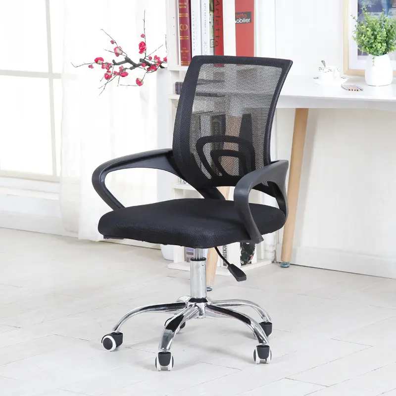 Silla giratoria ergonómica ajustable para ordenador, silla de oficina de altura baja, precio bajo directo de fábrica