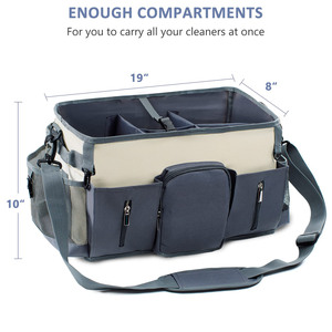 Bolso organizador profesional de limpieza resistente al agua con cremallera Oxford de lujo usable - Product Image 2