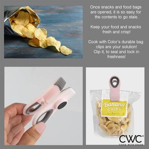 Sacs de rangement empilables en plastique pour collations, clips magnétiques pour chips, qualité alimentaire, écologiques, design pliable - Product Image 4